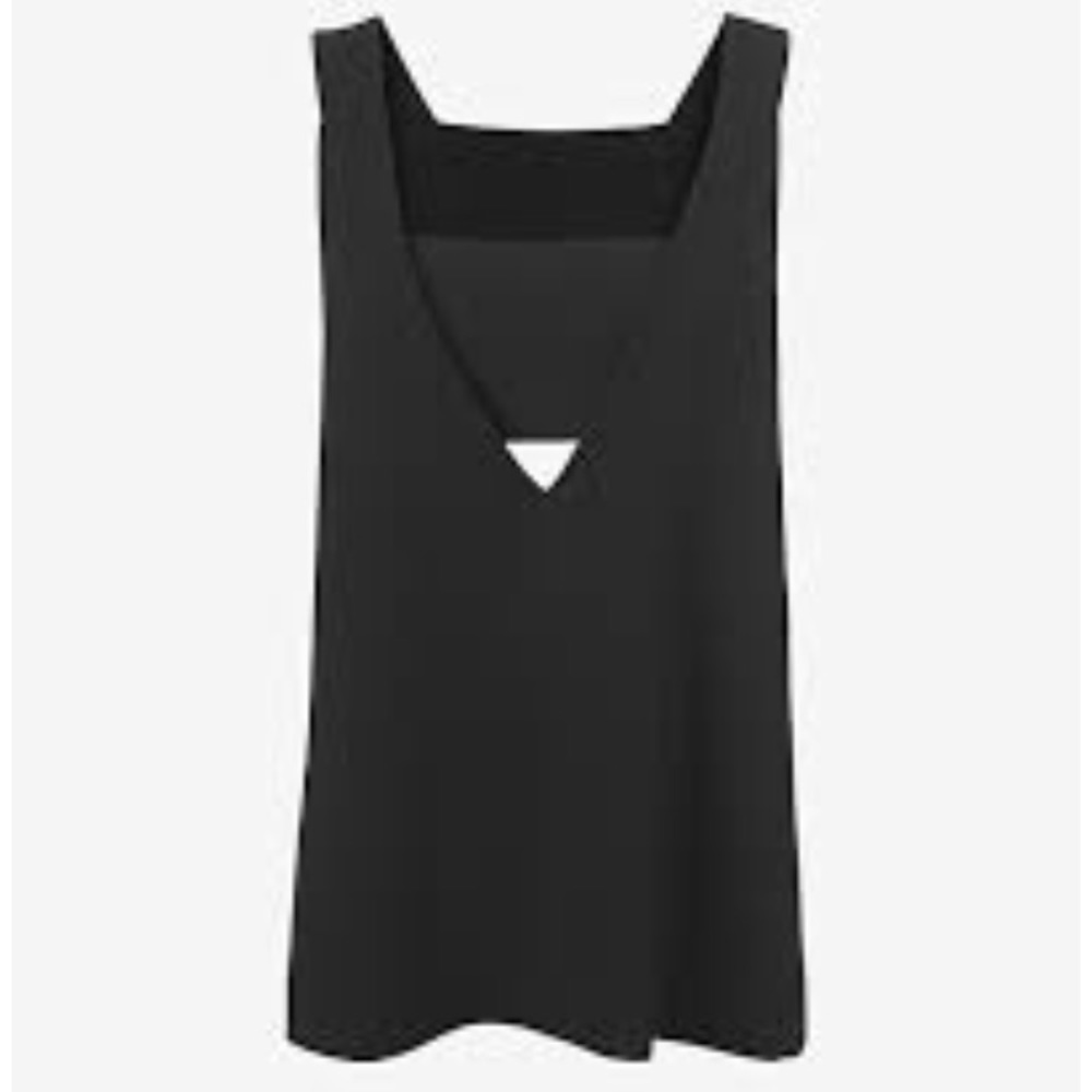 Derek Lam Crosby 10 Banded V Neck Crepe Shirt